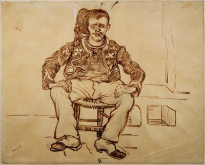Sitzender Zuave von Vincent van Gogh